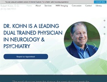 Tablet Screenshot of kohnbrainclinic.com